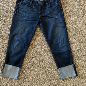 Hudson Jeans Dark Blue Cropped Denim